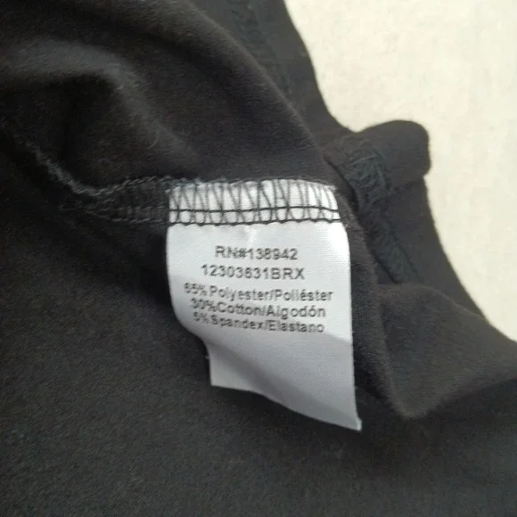 OnTwelfth Womens Short Sleeve Black Sequin Butterfly Top Boho Y2K Tee - 2X - Picture 4 of 11